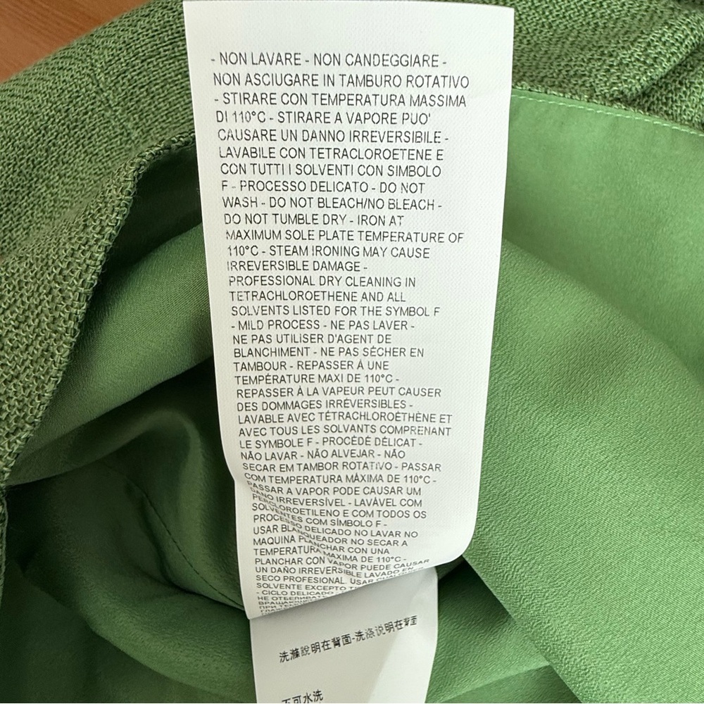 NWT ARMANI COLLEZIONI Green Cropped Blazer Jacket US 8 - Picture 7 of 11
